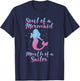 Soul of a Marmaid Mouth of a Sailor - Funny Mermaid T-Shirt - T-Shirt | Navy