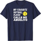 Favorite Softball Player Calls Me Abuelito Spanish Grandpa T-Shirt - T-Shirt | Navy