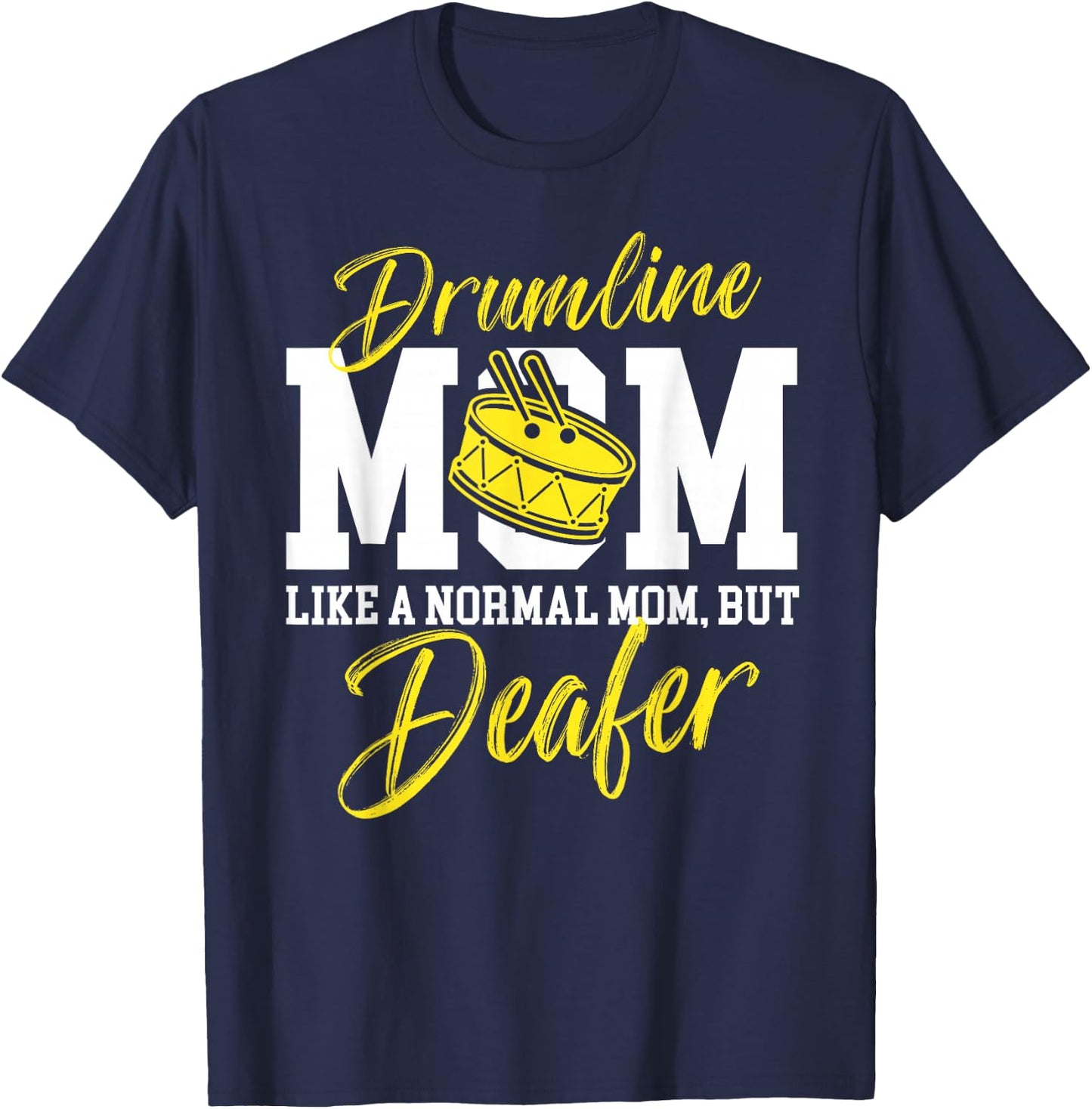 Drumline Mom Definition Drumline Mother Drumline Mama T-Shirt - T-Shirt | Navy