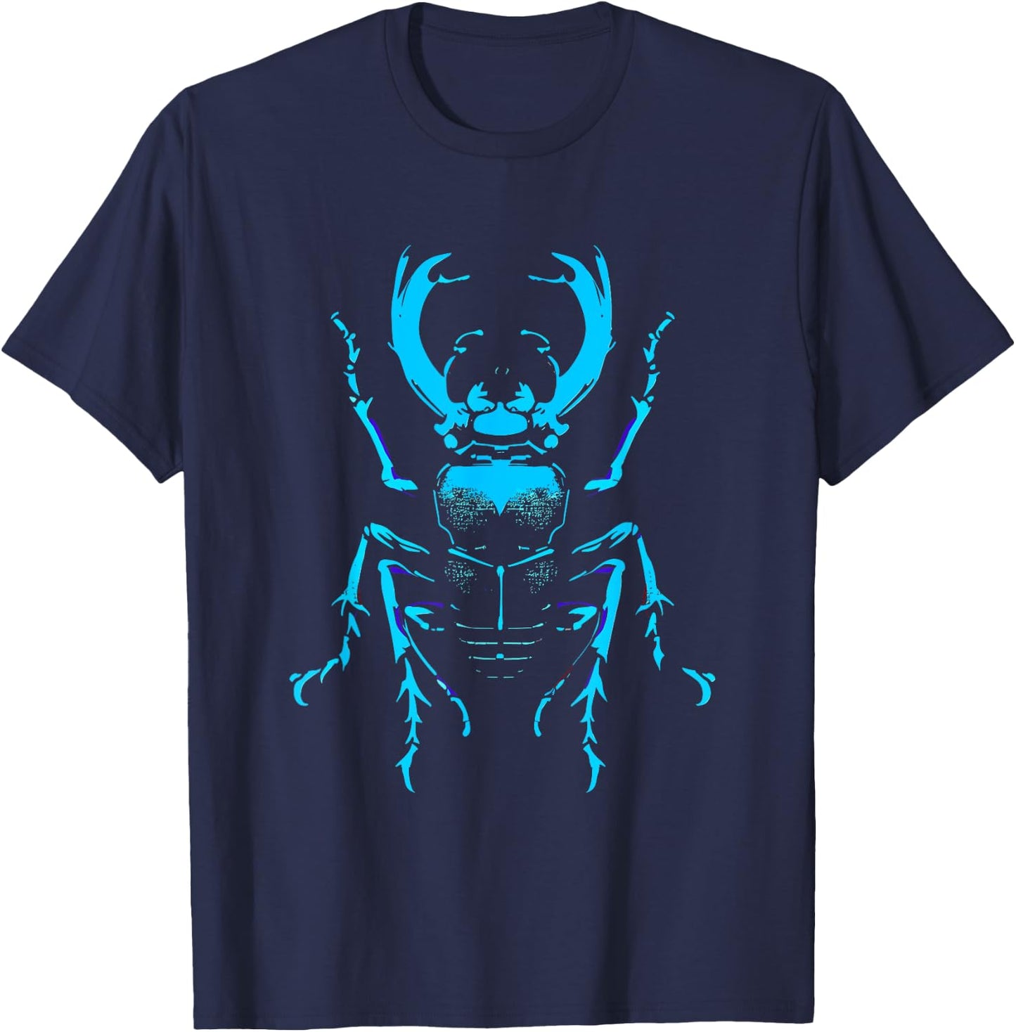 Stag Beetle - Vintage Stag Beetle Insect Bug Lover T-Shirt - T-Shirt | Navy