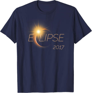 Beautiful Solar Eclipse 2017 Graphic T-Shirt - T-Shirt | Navy