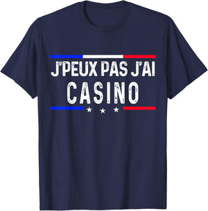 I Can't Have Casino , Black, S T-Shirt - T-Shirt | Navy