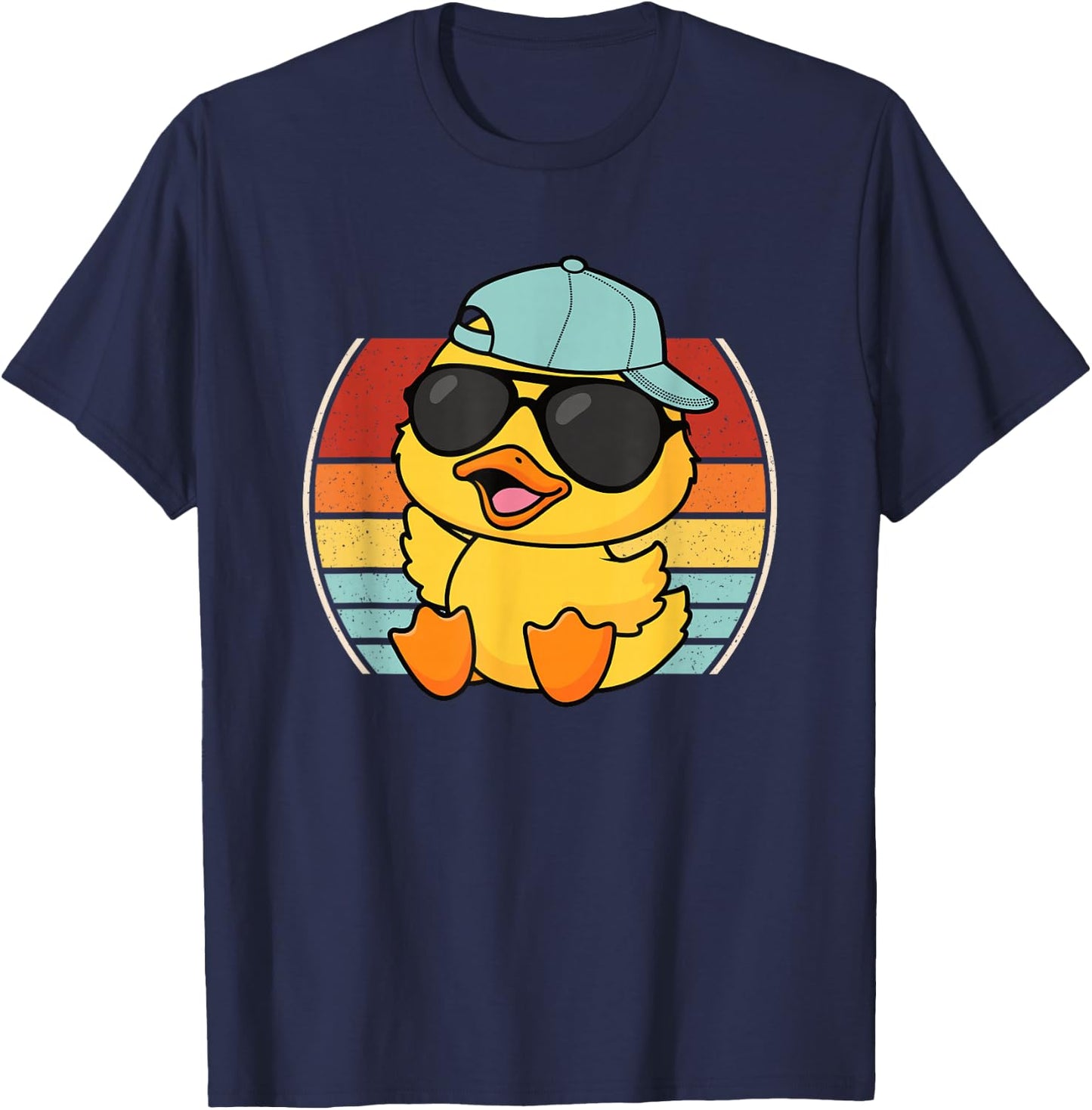 Cool Duck Retro Duck Lover Men Women Boys Girls Kids T-Shirt - T-Shirt | Navy