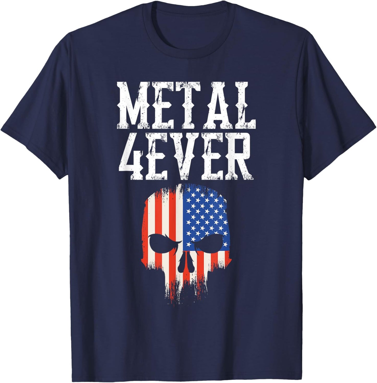 Metal Music Forever - Heavy, Death, Black Metal T-Shirt - T-Shirt | Navy