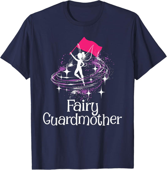Fairy Guardmother - Flag Spinning Winter Guard Colorguard T-Shirt - T-Shirt | Navy
