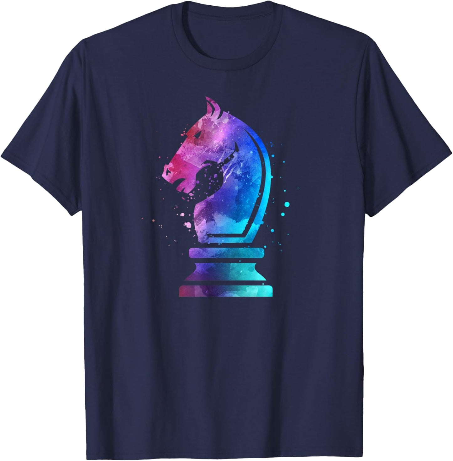 Chess Piece Knight Gift Chess Lover Player Women Girls T-Shirt - T-Shirt | Navy