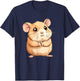 Cute Hamster I Kids Hamster T-Shirt - T-Shirt | Navy