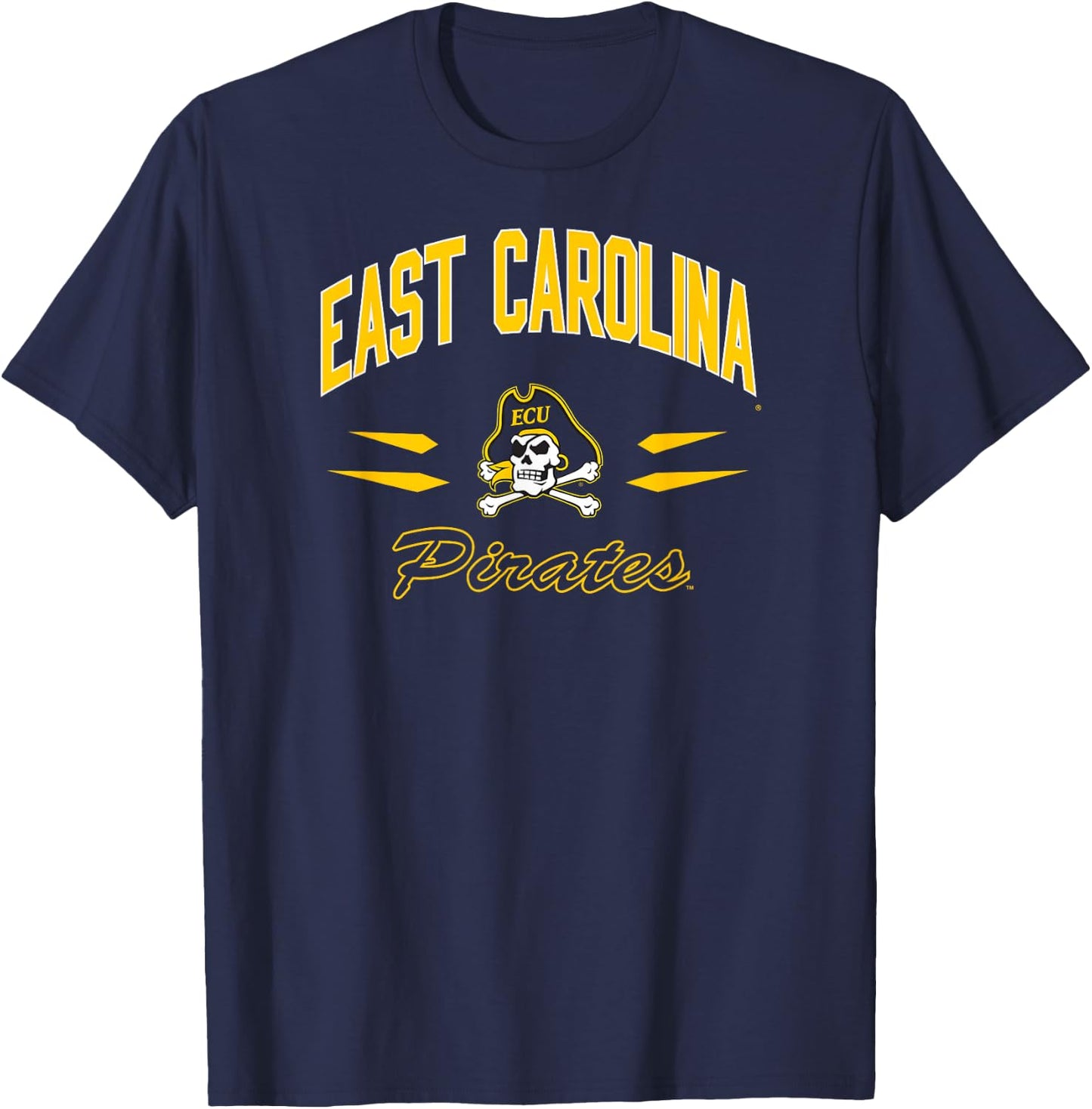 East Carolina Pirates Retro Diamond Team Officially Licensed T-Shirt - T-Shirt | Navy