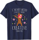 I'm Not Weird I'm Creative Anime Dabbing Girl Otaku Kawaii T-Shirt - T-Shirt | Navy
