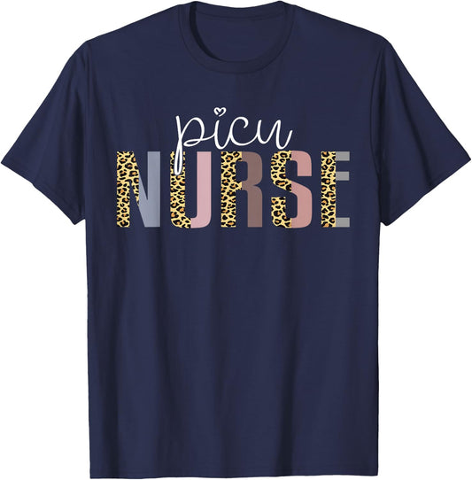 PICU Nurse Appreciation Pediatric Intensive Care Unit Ladies T-Shirt - T-Shirt | Navy