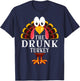 Thanksgiving The Drunk Turkey Matching T-Shirt - T-Shirt | Navy
