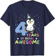 4th Birthday Penguin For Children Four Years Old T-Shirt - T-Shirt | Navy
