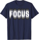 Focus Cool Trippy Optical Illusion , black T-Shirt - T-Shirt | Navy