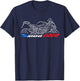 S1000RR 2023-2024 Motorcycle for Sportbike Riders T-Shirt - T-Shirt | Navy