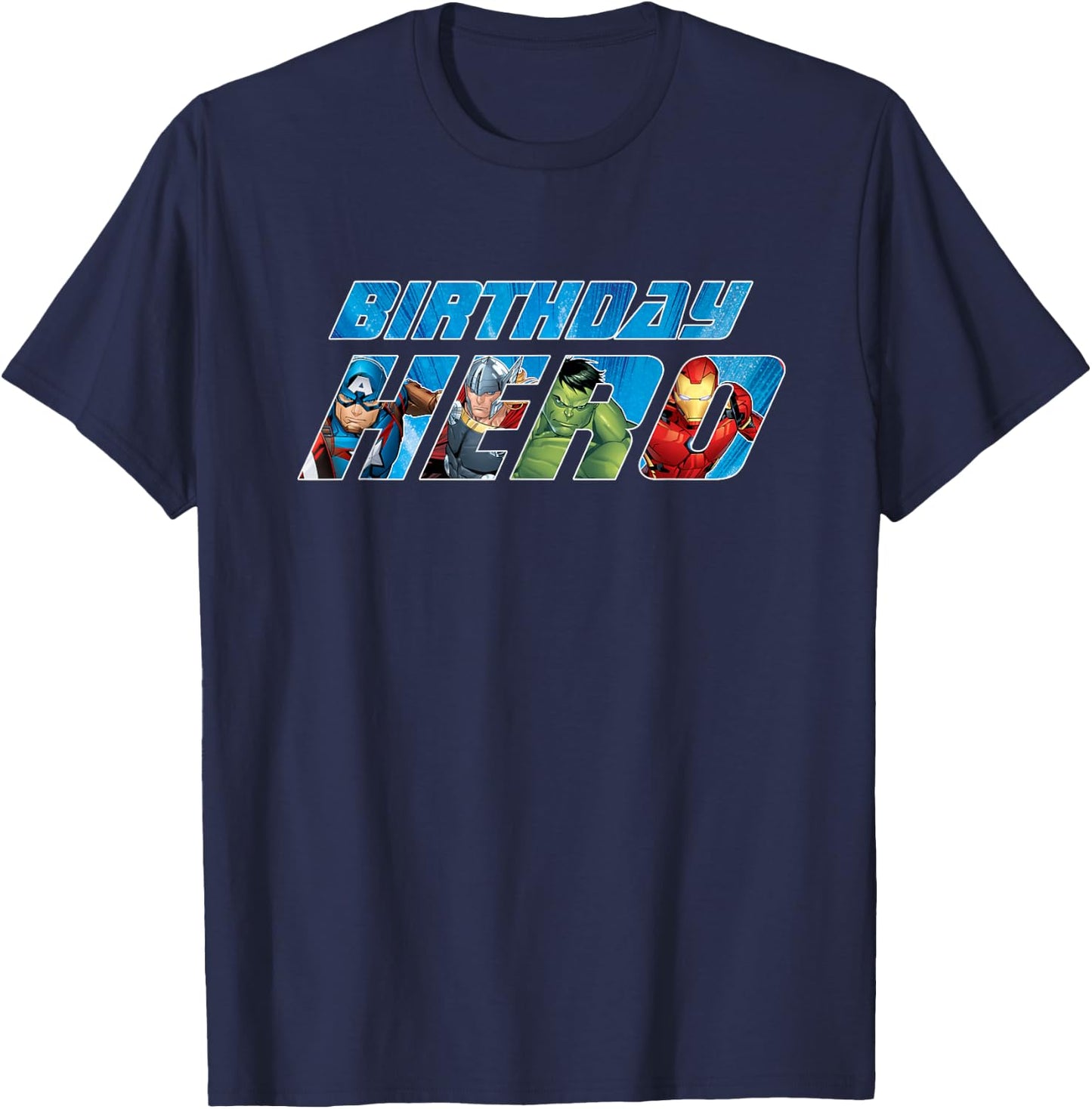 Marvel Avengers Birthday Hero T-Shirt - T-Shirt | Navy