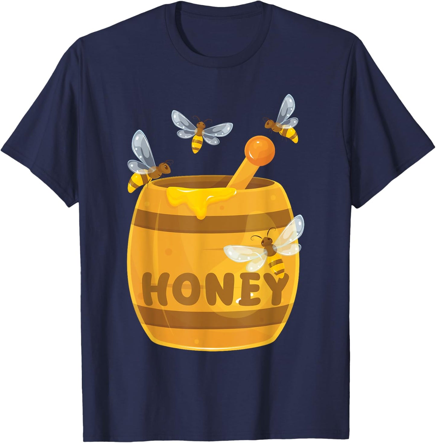 Honey Beekeeper Bees Buzzing Sweet T-Shirt - T-Shirt | Navy