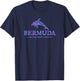 Bermuda Dolphin Girls Boys Toddler Souvenir T-Shirt - T-Shirt | Navy