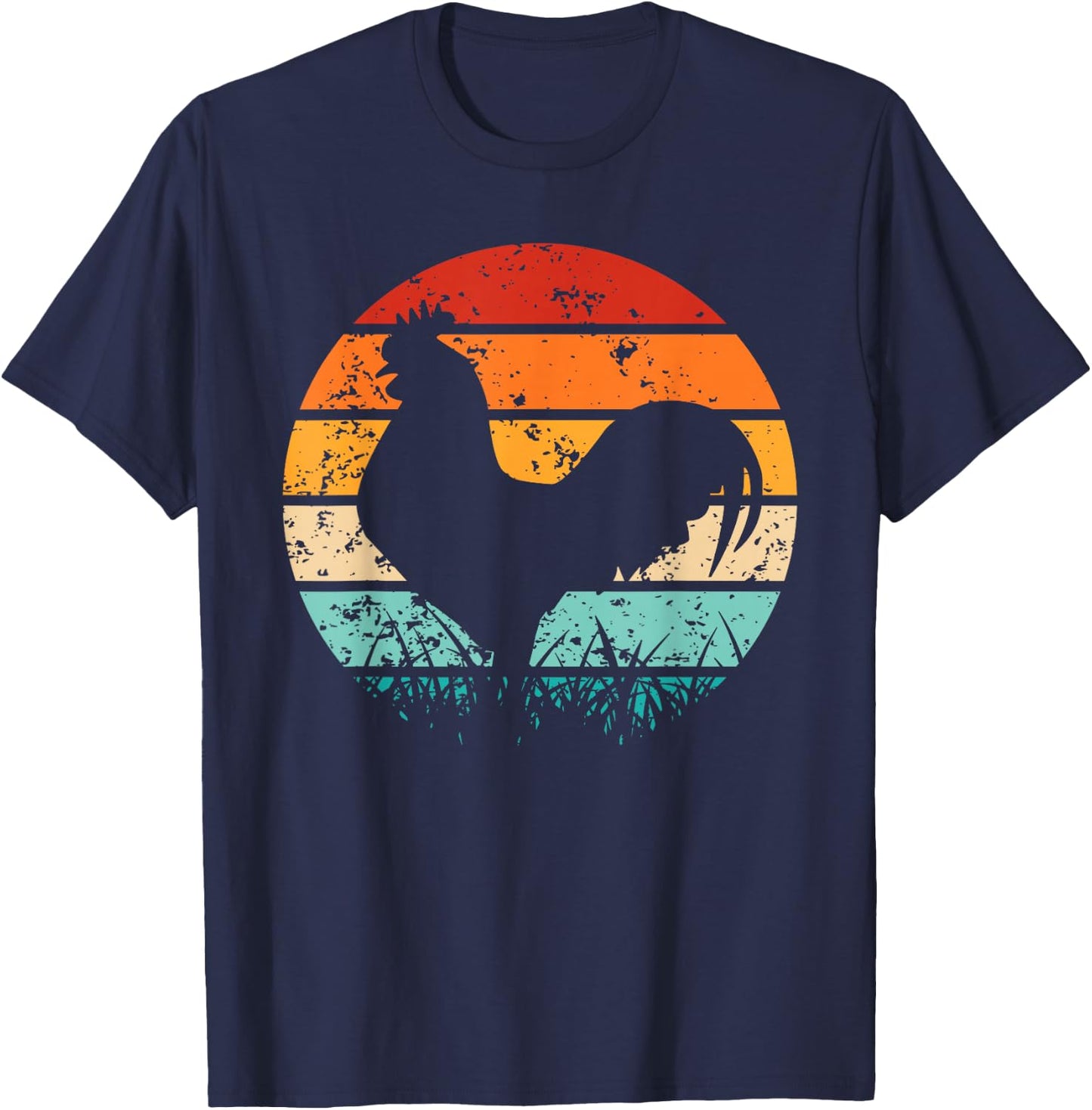 Chicken Women's Men's Funny Chicken Owner Farmer , black T-Shirt - T-Shirt | Navy