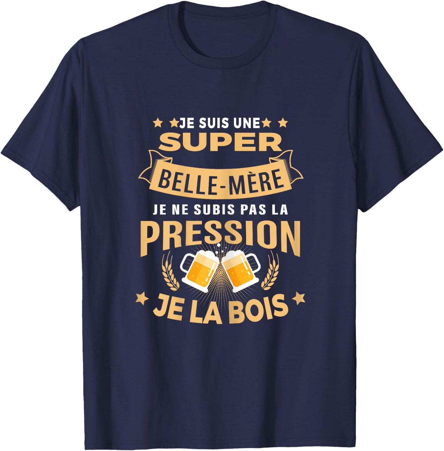 Super Stepmother I am not under pressure humor Stepmother T-Shirt - T-Shirt | Navy