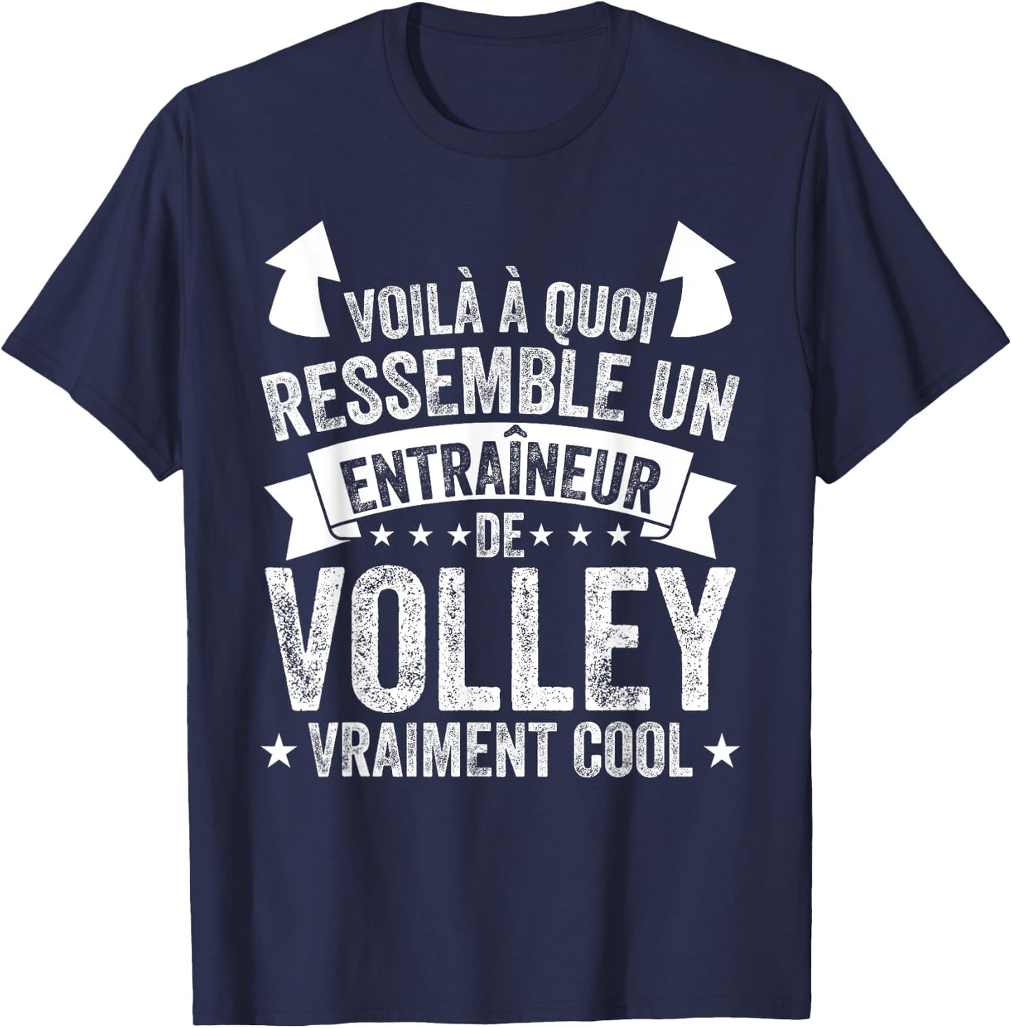 Coach Volleyball Un Entraîneur De Volley Vraiment Cool T-Shirt - T-Shirt | Navy