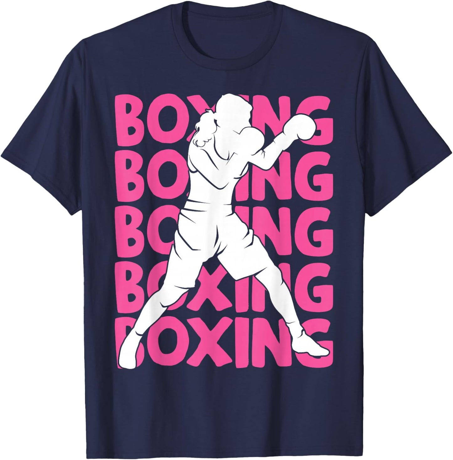Boxing Boxer Girls Children Women T-Shirt - T-Shirt | Navy