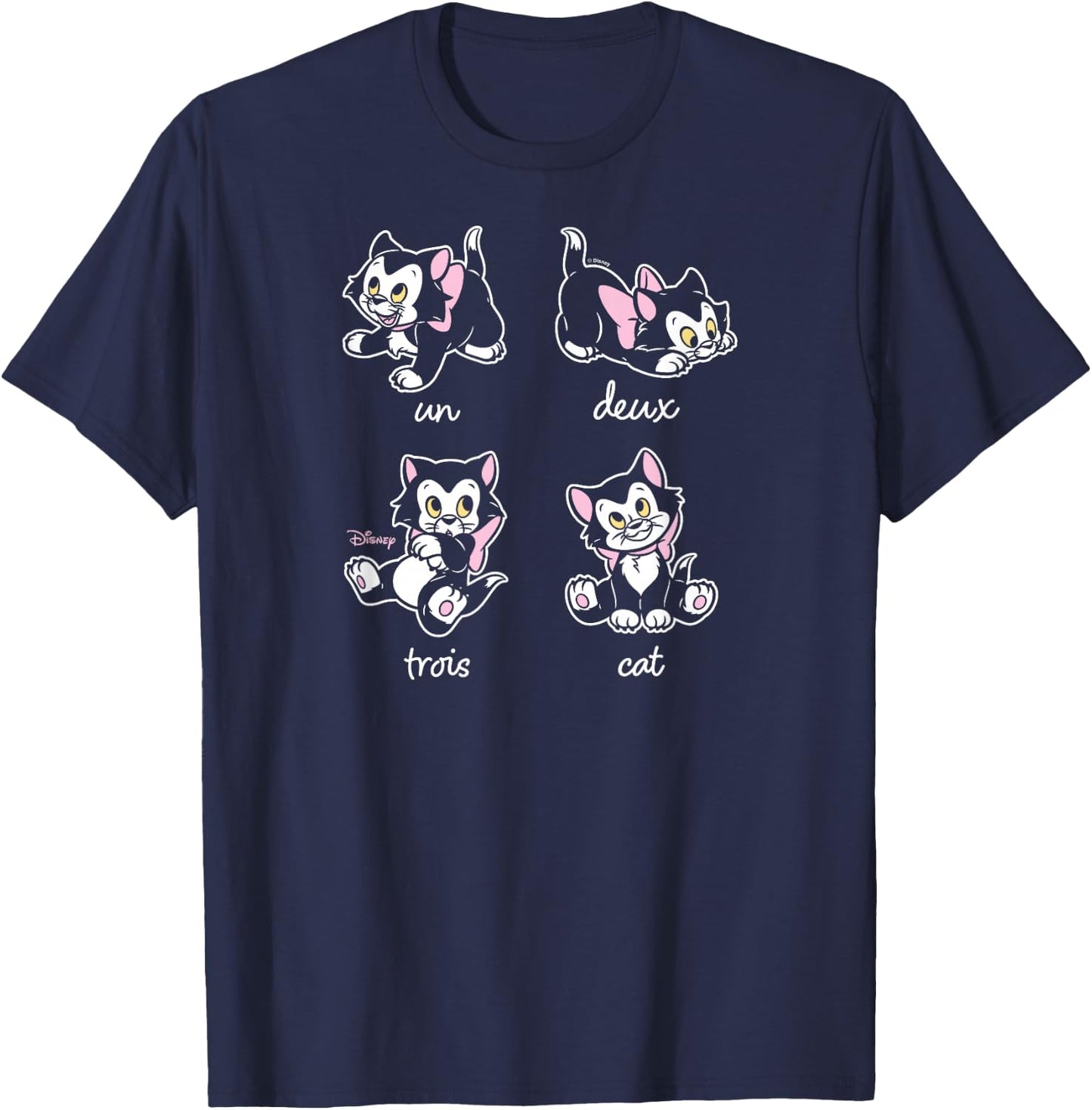 Figaro - Un Deux Trois Cat T-Shirt - T-Shirt | Navy