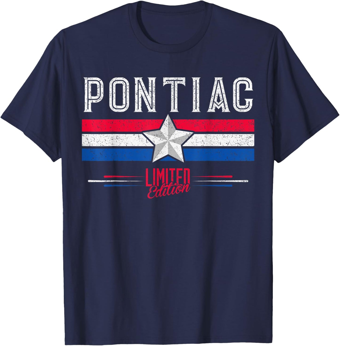 Pontiac Retro Vintage Shirt Gift Women Men Kids T-Shirt - T-Shirt | Navy