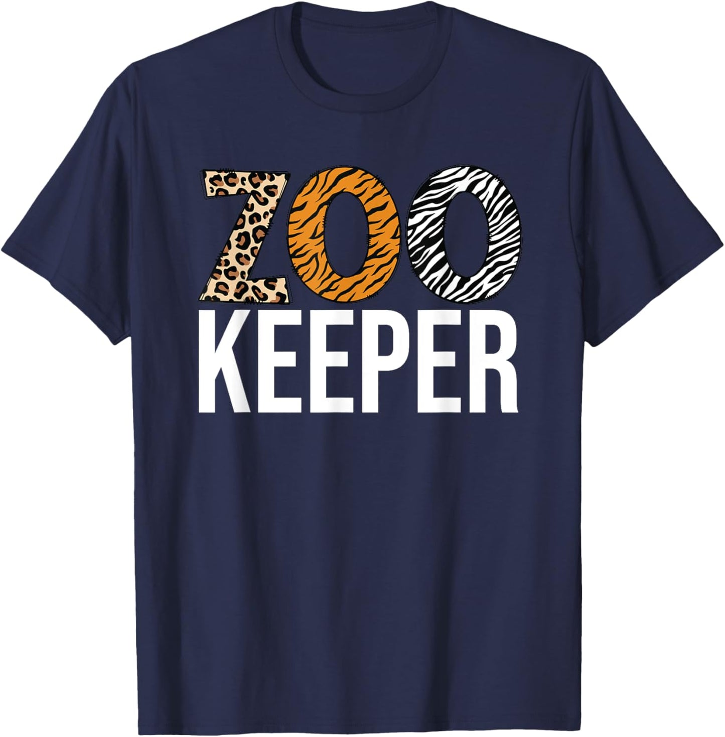 Zookeeper Animals Zoo Wildlife Lover Safari Savanna Costume T-Shirt - T-Shirt | Navy