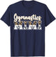 Gymnastics Mimi Leopard Grandma Mimi Of A Gymnast Mimi T-Shirt - T-Shirt | Navy