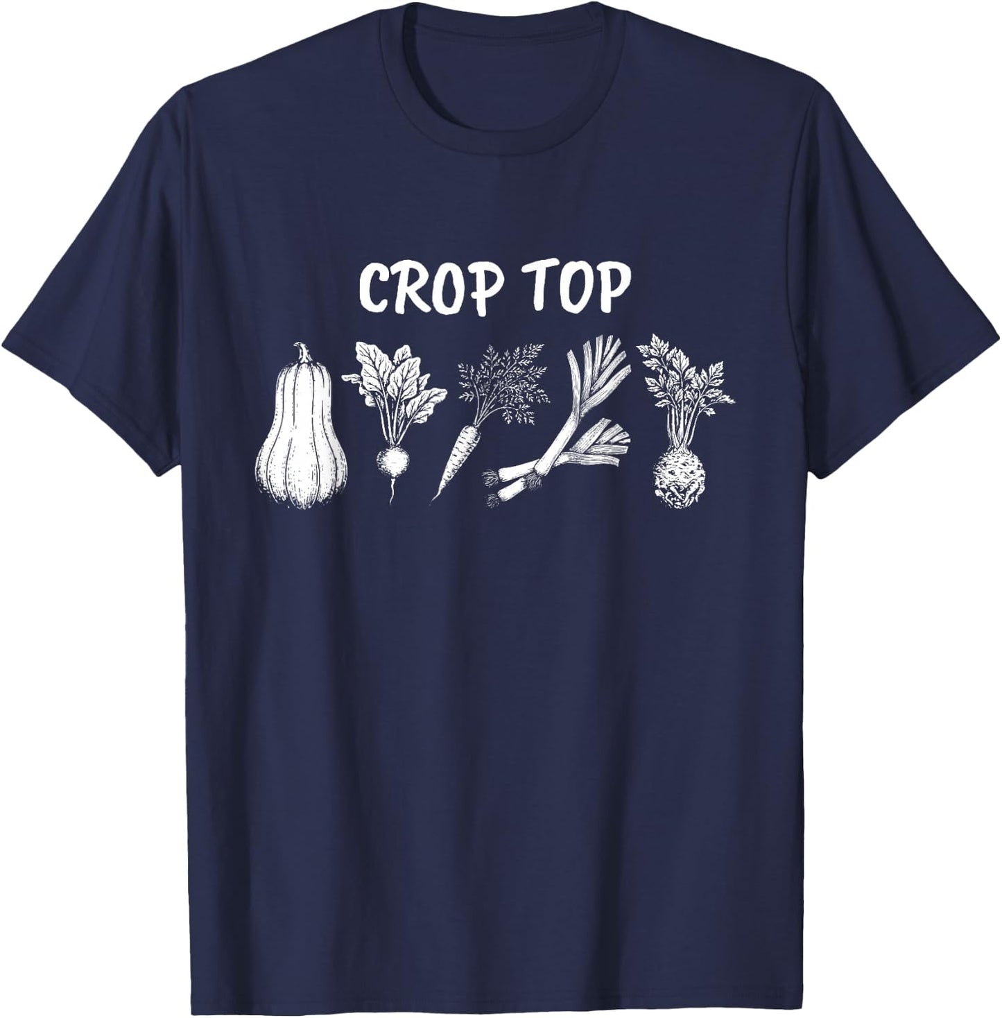 Funny Gardening Vegetable Garden Lover Design T-Shirt - T-Shirt | Navy