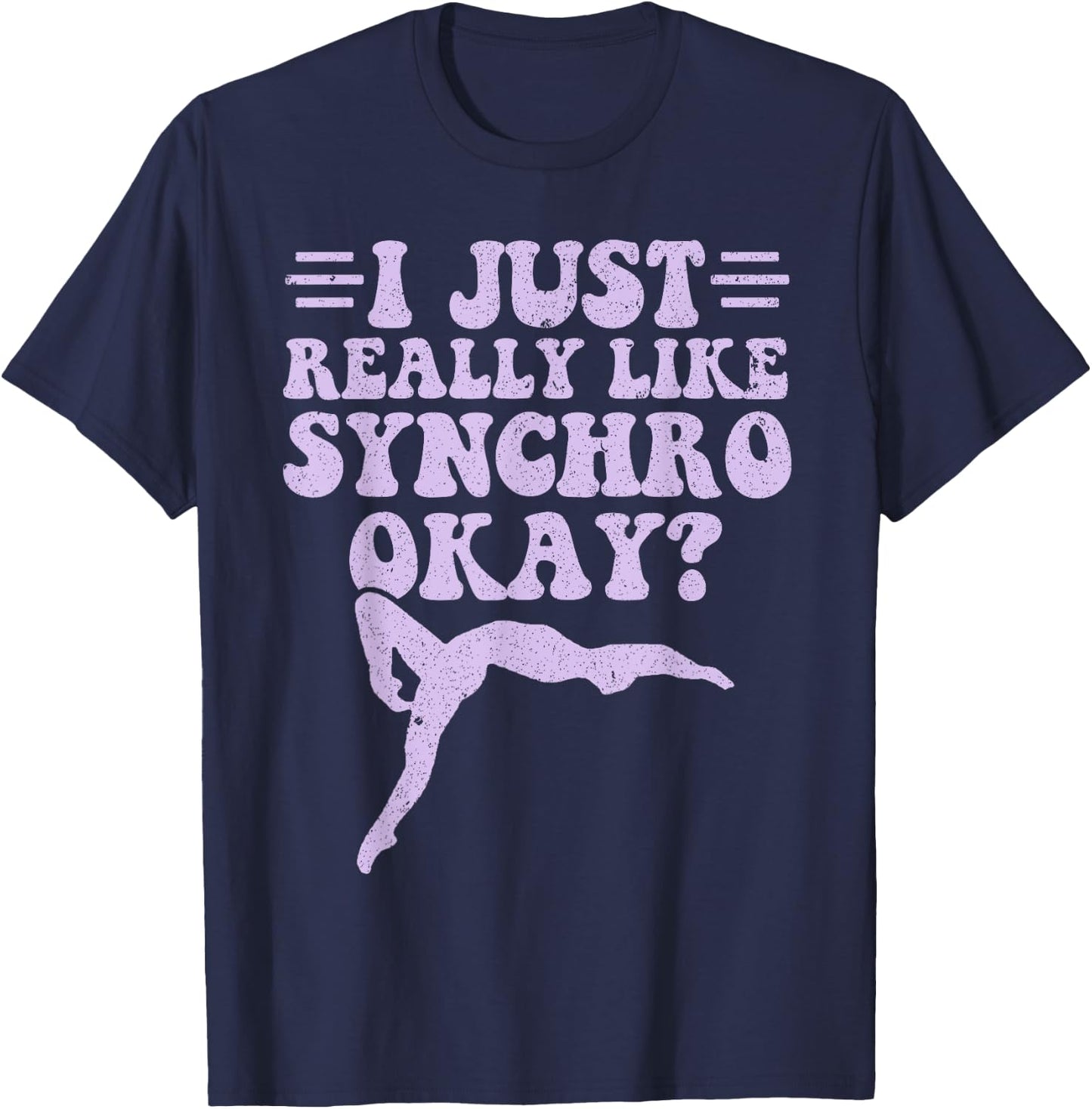 Synchro Synchronized Swimming T-Shirt - T-Shirt | Navy