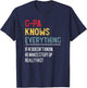 Funny G-Pa Knows Everything Father's Day for Grandpa T-Shirt - T-Shirt | Navy
