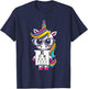 Funny Eye Test Unicorn Chart Eye Chart Ophthalmologist T-Shirt - T-Shirt | Navy