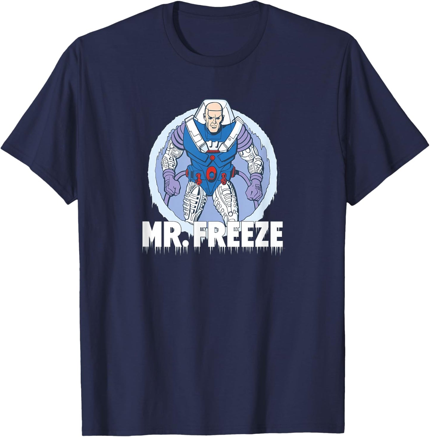 Batman Mr Freeze T-Shirt - T-Shirt | Navy