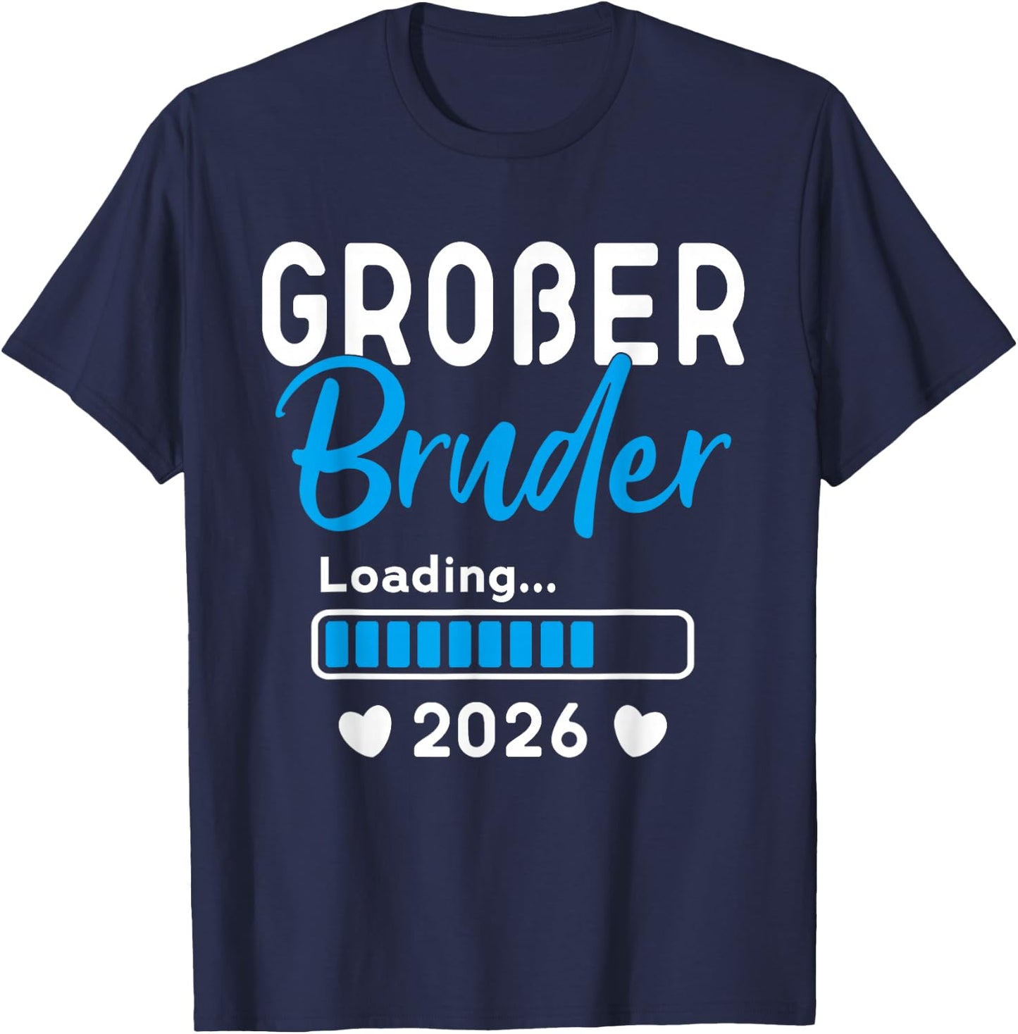 Children's Big Brother Loaded 2026, I Will Großer Bruder 2026 , black T-Shirt - T-Shirt | Navy