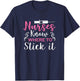 Nurses Know Where To Stick It T-Shirt - T-Shirt | Navy