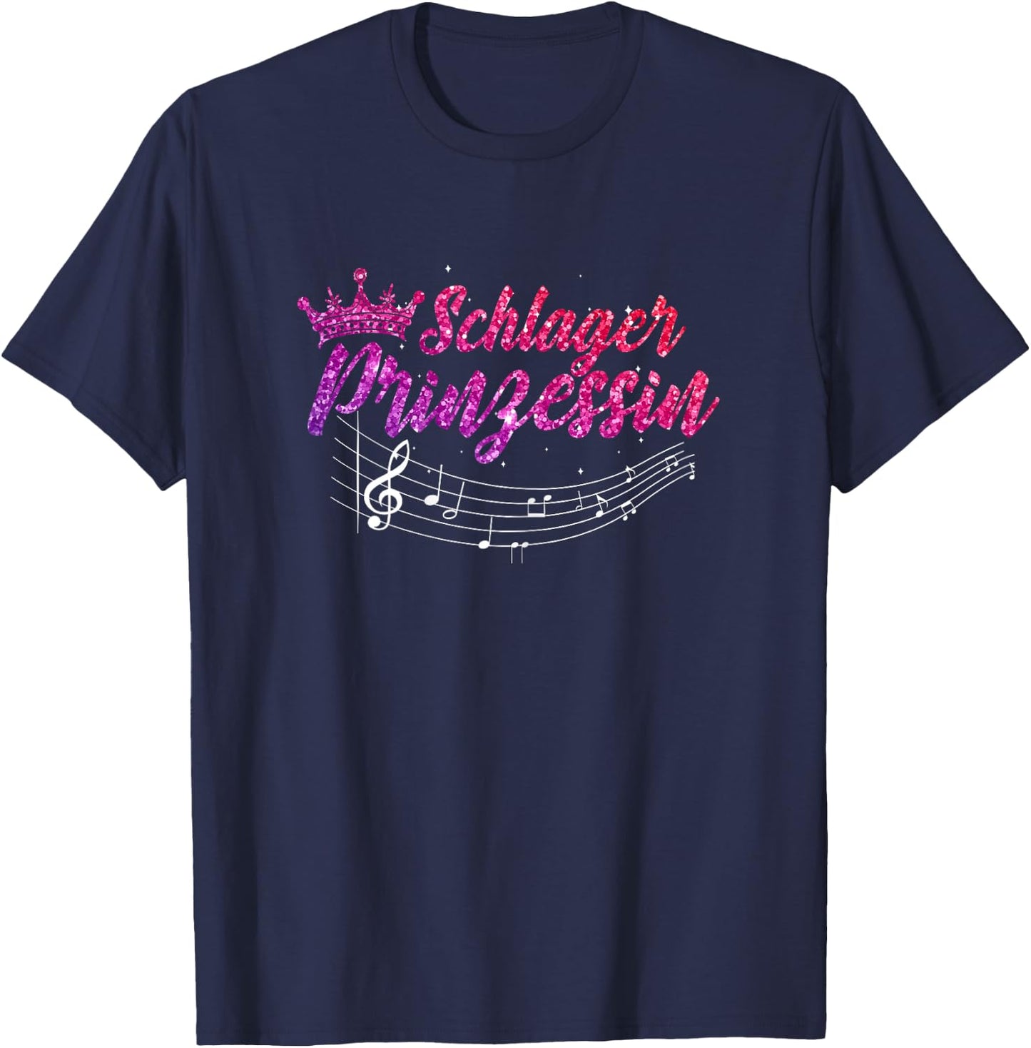 Women's Schlager Party Princess , black, s T-Shirt - T-Shirt | Navy