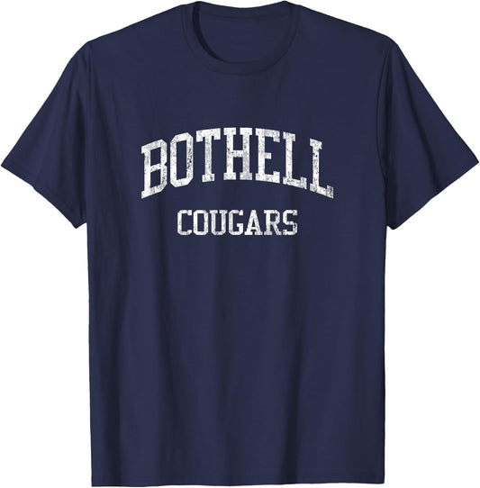 Bothell High School HS Bothell WA Vintage Sports T-Shirt - T-Shirt | Navy