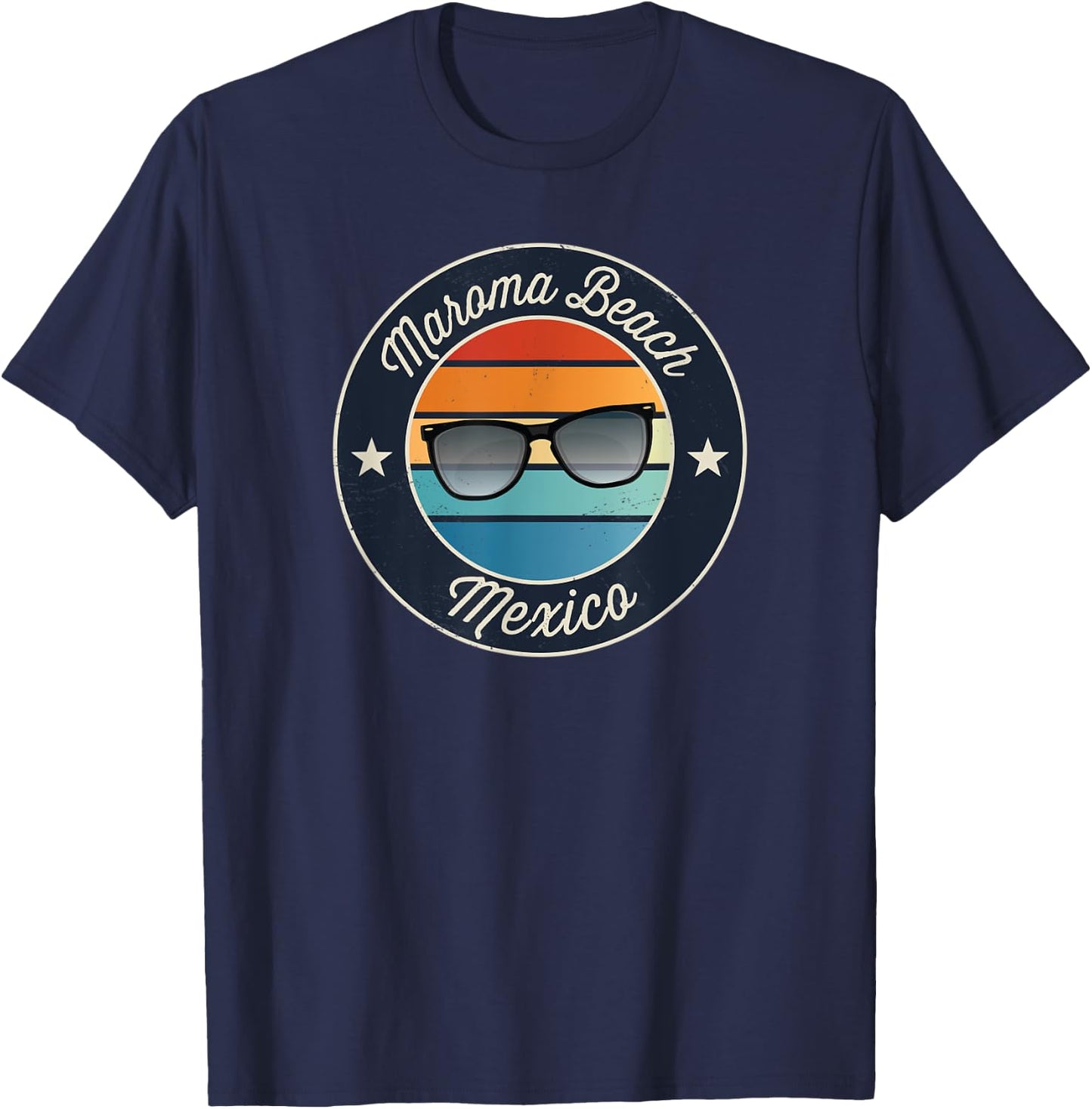 Maroma Beach Mexico Souvenir Graphic Men Women Kids T-Shirt - T-Shirt | Navy