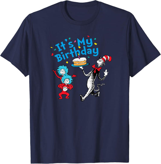 Dr. Seuss It's My Birthday T-Shirt - T-Shirt | Navy