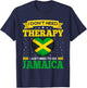 I Don't Need Therapy I just Need To Go To Jamaica Vacation T-Shirt - T-Shirt | Navy