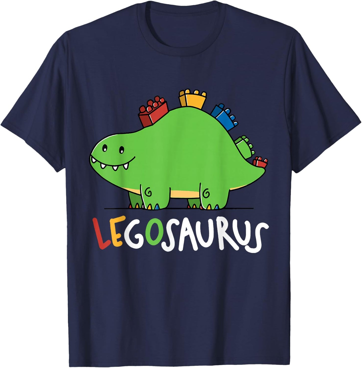 Legosaurus Legos Saurus , black T-Shirt - T-Shirt | Navy