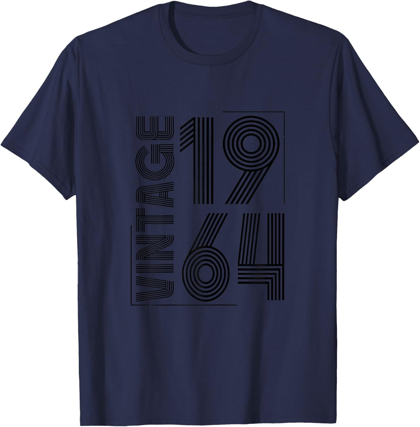 Vintage 1964 T Shirts Retro Funny 1964 Birthday T-Shirt - T-Shirt | Navy