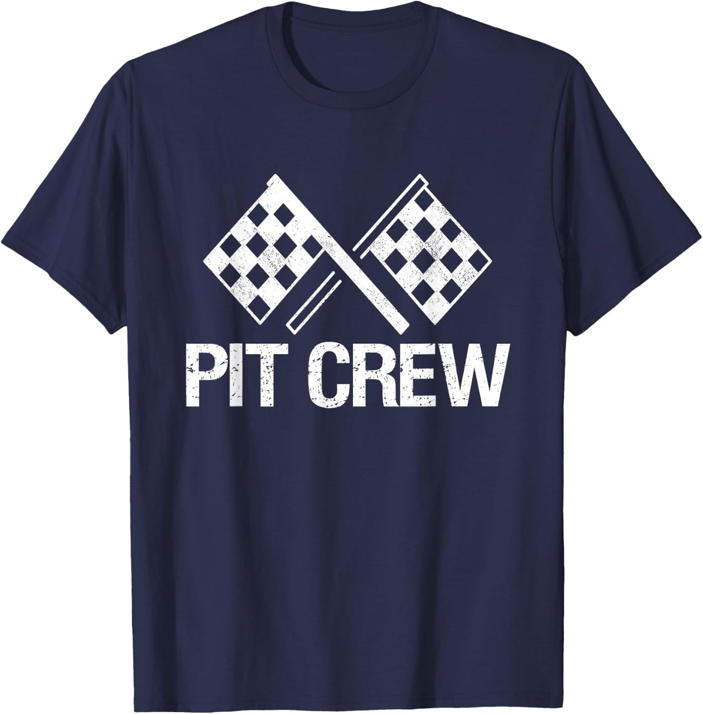 Pit Crew for Racing Car Parties Small T-Shirt - T-Shirt | Navy