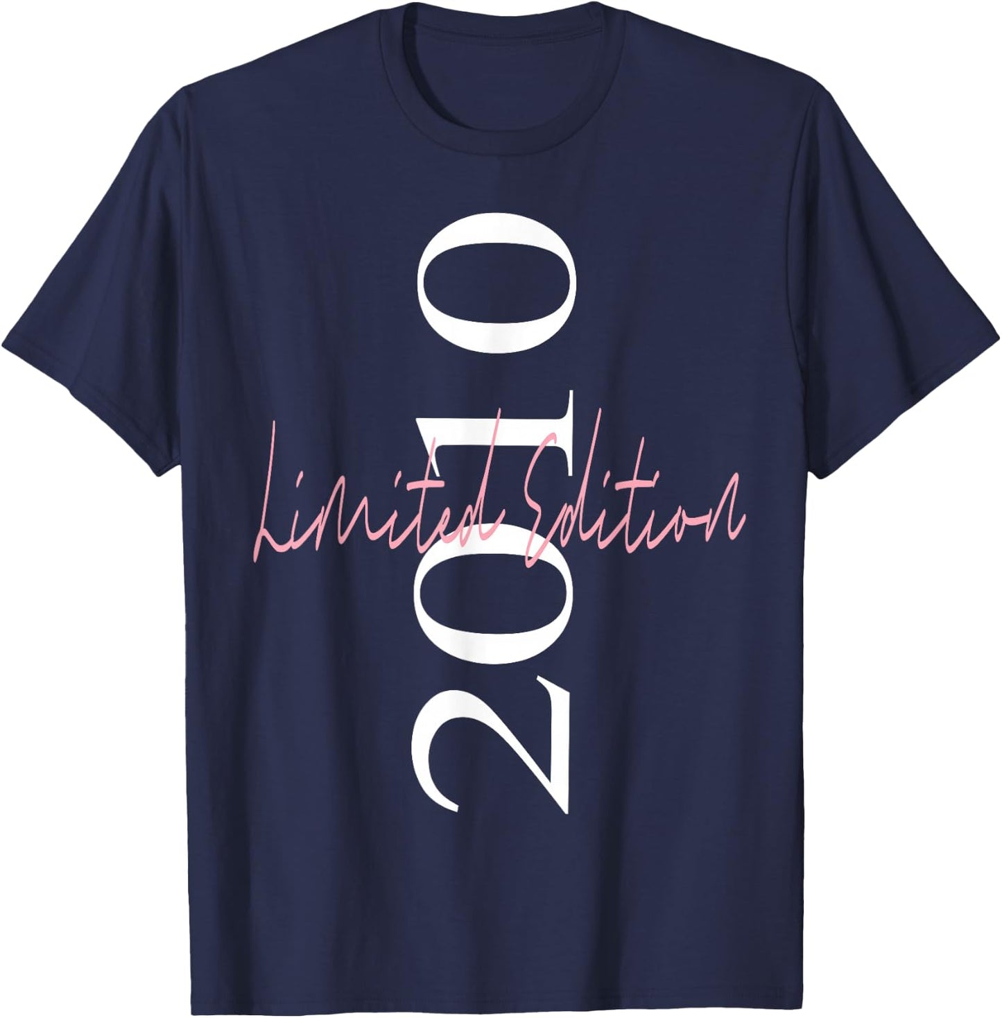 Limited Edition 2010 Birthday 2010 Born 2010 Vintage T-Shirt - T-Shirt | Navy