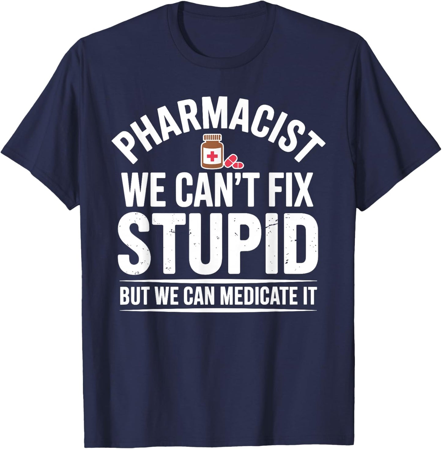 Cute Pharmacist Art Women School Pharmacy Student T-Shirt - T-Shirt | Navy