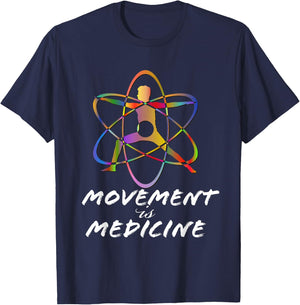 Movement is Medicine. Sports Medicine. Exercise design. T-Shirt - T-Shirt | Navy