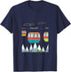 Seilbahn gondel in den Mountains , black, s T-Shirt - T-Shirt | Navy