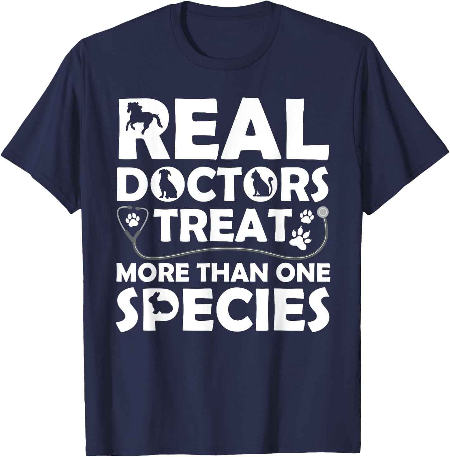 Cool Veterinarian Design Women Veterinary Pet Doctor T-Shirt - T-Shirt | Navy
