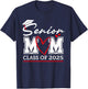 Senior Mom Class of 2025 proud mom of a 2025 senior T-Shirt - T-Shirt | Navy
